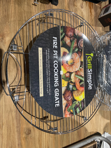 26" (65cm) Fire Pit Cooking Grate c/w Folding Legs GS1001